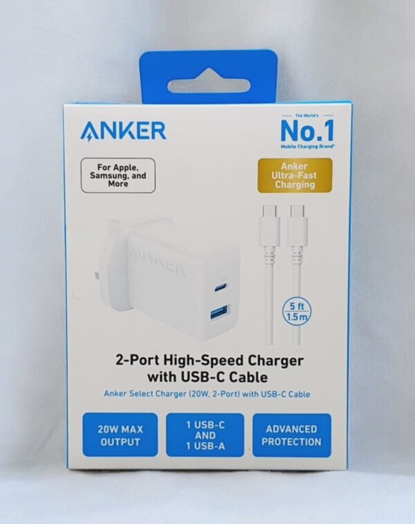 Anker Select Charger with USB-C Cable 20W Adapter - Anker - Direct Dealz